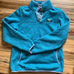 LL Bean Womens Sweater Fleece Pullover